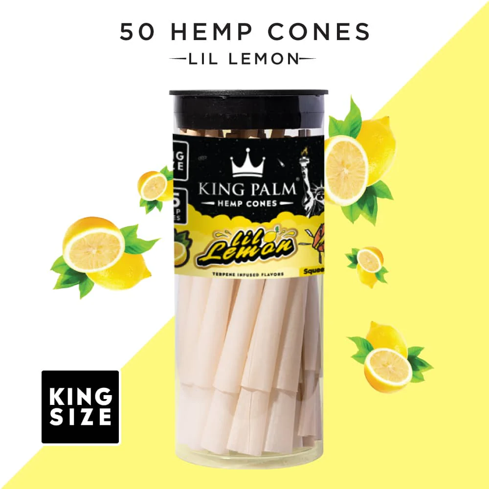 Lil Lemon | 25 & 50 Pack | King Size Hemp Cones - Image 3